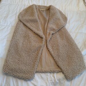 Cozy Miami Beige Sherpa Vest